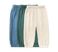 NCTCITY Pantaloni Harem da Bambino Ragazzo Ragazza Lunghi Bloomers Anti-Zanzare Thai Pantaloni Elastico in Vita Allentato Arricciato retrò Chic Pantaloni alla Moda per Bambini Primavera Estate