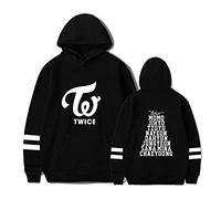 NCTCITY Twice KPOP Felpe Casual con Cappuccio Sweatshirts Stampate per Uomini e Donne Autunno Invernale Maglie Manica Lunga Pullover NA YEON Jung YEON Momo Sana Ji Hyo Mina DAHYUN CHAE Young TZUYU