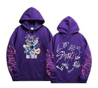 NCTCITY Uomo Donna Felpe con Cappuccio KPOP Stray Kids Merch Pullover MAXIDENT Maglione Maniche Lunghe Sweatshirt Tops Streetwear SKZ BangChan Lee Know Changbin Hyunjin Han Felix Seungmin I.N