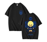 NCTCITY Uomo Donna T-Shirt in Cotone Stray Kids Karma Carino Animali Stampato Maglietta Unisex Camicia a Manica Corta Harajuku Tops BangChan Lee Know Changbin Hyunjin Han Felix Seungmin I.N