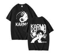 NCTCITY Uomo Donna T-Shirt in Cotone Stray Kids Karma Stampato Maglietta Unisex Camicia a Manica Corta Harajuku Tops BangChan Lee Know Changbin Hyunjin Han Felix Seungmin I.N