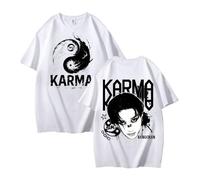 NCTCITY Uomo Donna T-Shirt in Cotone Stray Kids Karma Stampato Maglietta Unisex Camicia a Manica Corta Harajuku Tops BangChan Lee Know Changbin Hyunjin Han Felix Seungmin I.N