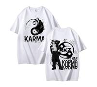 NCTCITY Uomo Donna T-Shirt in Cotone Stray Kids Karma Stampato Maglietta Unisex Camicia a Manica Corta Harajuku Tops BangChan Lee Know Changbin Hyunjin Han Felix Seungmin I.N