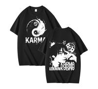 NCTCITY Uomo Donna T-Shirt in Cotone Stray Kids Karma Stampato Maglietta Unisex Camicia a Manica Corta Harajuku Tops BangChan Lee Know Changbin Hyunjin Han Felix Seungmin I.N