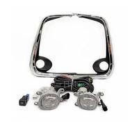 NCTPICLC Faretti Fendinebbia 1 Set Fendinebbia Anteriori A LED Per Toyota Per Corolla Per Altis 2019 2020 2021 2022 Finiture Cromate Con Cablaggio Griglia Copertura Fendinebbia Auto(White full set)