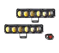 NCTPICLC Faretti Fendinebbia Proiettore Per Moto A Due Colori Faretto A LED Fendinebbia Ausiliario Lampada Per Camion E UTV Fendinebbia Auto(6 lens B)