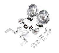 NCTPICLC Moto Fanale Faro Anteriore Universale Moto Fendinebbia Indicatori Direzione Supporto Per Per Suzuki(Whole Set B)