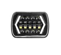 NCTPICLC Moto Fanale Per Cherokee XJ Per Wrangler YJ Accessori H6054 H5054 H6054LL 6052 6053 Fari LED 110W 5x7 Pollici 7x6(Style 1)
