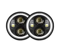 NCTPICLC Moto Fanale Proiettore Faro LED 5.75 Pollici Per Iron 883 Per Dyna Per Rocket III 3 Per Speed Per Triple Per Street(Style E)