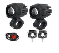 NCTPICLC Moto Fanale Proiettore Fendinebbia Moto 3 Pollici Marcia Ausiliarie LED Aggiuntive Per Scooter Elettrici Fuoristrada 4x4 SUV UTV(2 Piece Light AB)