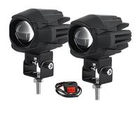 NCTPICLC Moto Fanale Proiettore Fendinebbia Moto 3 Pollici Marcia Ausiliarie LED Aggiuntive Per Scooter Elettrici Fuoristrada 4x4 SUV UTV(2 Piece Light A)
