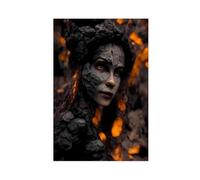 NCUDANK Poster su tela con dea della Terra, decorazione per camera da letto, ufficio, stanza, regalo, 40 x 60 cm