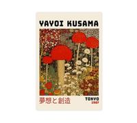 NCUDANK Yayoi Kusama - Poster vintage su tela, decorazione artistica da parete per soggiorno, camera da letto, 40 x 60 cm