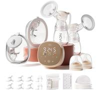 NCVI Tiralatte elettrico 8132, portatile, per allattamento, con raccoglitore latte