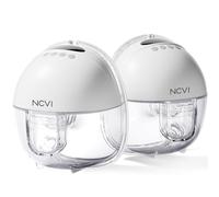 NCVI Tiralatte elettrico a mani libere 8131, tiralatte portatile indossabile con 4 modalità, 9 livelli, pompa per latte ricaricabile ultra silenziosa, include comode flange da 19/21/24 mm (confezione