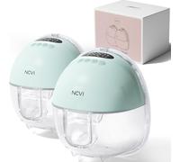 NCVI Tiralatte elettrico indossabile, pompe per latte a mani libere con display a LED, verde