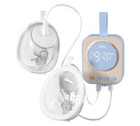 NCVI Tiralatte elettrico portatile a mani libere, doppia pompa combinata con motore potente e tazza portatile, blu