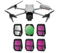 ND CPL - Set di filtri UV compatibili con DJI Air 3S, confezione da 6 pezzi, ND8, ND16, ND32, ND64, filtro polarizzatore UV CPL, ad alta definizione, impermeabile, anti-appannamento, pronto per video