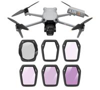 ND/PL - Set di filtri UV CPL per DJI Air 3S, kit ND8, ND16, ND32, ND64, filtro polarizzatore UV CPL, ad alta definizione, impermeabile, anti-appannamento, video 4K, UV+CPL+ND(8+16+32+64)