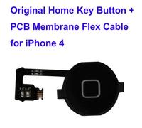 nd Ricambio Sostituzione Part Pulsante Tasto Key Home e Membrana Flat per iPhone 4 Nero