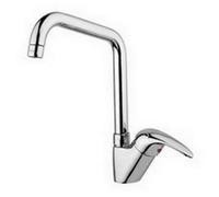 ND180CR Miscelatore lavello monoforo canna tubo orientabile NETTUNO DUE PAFFONI