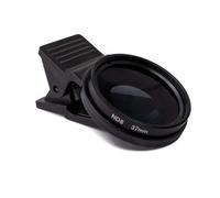 SYSTEM-S Lente ND8 37 mm densità neutra grigio filtro con clip per smartphone in nero