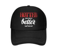 NDBQEYIFV Hotter Better Self - Cappello da Baseball a Tema tipografico audace, in Rete