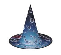 NDDCEDEW Astratto Scienza Chimica Stampa Cappelli Halloween Cappelli Strega Cappelli Mago Per Festività Cosplay