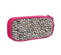 NDDCEDEW Astuccio divertente con pietre stampate su tutto il terreno astuccio grande capacità astuccio per studenti astuccio carino per ragazze e ragazzi adolescenti astuccio scuola astuccio nero,