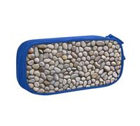 NDDCEDEW Astuccio divertente con pietre stampate su tutto il terreno astuccio grande capacità astuccio per studenti astuccio carino per ragazze e ragazzi adolescenti astuccio scuola astuccio nero,