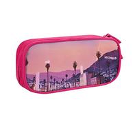 NDDCEDEW Astuccio divertente con stampa di The Old Hollywood, grande capacità, astuccio per studenti, astuccio carino per ragazze e ragazzi adolescenti astuccio per la scuola nero, blu, rosa, rosa,
