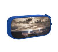 NDDCEDEW Astuccio divertente Grand Canyon con stampa di nuvole scure di grande capacità, astuccio per studenti astuccio carino per ragazze e ragazzi adolescenti astuccio per la scuola astuccio nero,