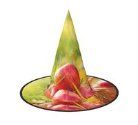 NDDCEDEW Cappelli del mago della strega dei cappelli di Halloween della stampa della frutta fresca per il cosplay di feste