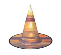 NDDCEDEW Cappelli del mago della strega dei cappelli di Halloween della stampa di amore della spiaggia per il cosplay di feste