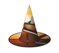 NDDCEDEW Cappelli di Halloween della stampa del teatro musicale Cappelli del mago della strega per il cosplay delle feste