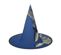 NDDCEDEW Cappelli di Halloween della stampa dell'aeroplano di volo cappelli del mago della strega per il cosplay delle feste