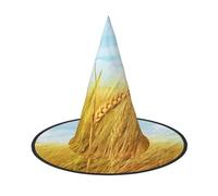 NDDCEDEW Cappelli mago della strega dei cappelli di Halloween della stampa del campo di riso della risaia per il cosplay delle feste