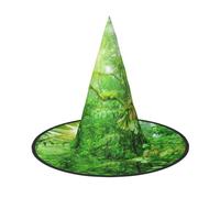 NDDCEDEW Cappelli tropicali della strega dei cappelli di Halloween della stampa del deserto per il cosplay delle feste