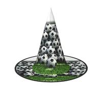 NDDCEDEW Cappelli verdi del mago della strega dei cappelli di Halloween della stampa del campo da calcio per il cosplay di feste