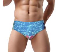 NDDCEDEW Cool Pool Water Print - Slip a triangolo da uomo, a vita bassa, morbido, traspirante, assorbe il sudore (S-3XL), Nero , XXL