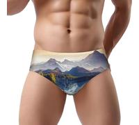 NDDCEDEW Slip da uomo a triangolo, a vita bassa, morbido, traspirante, traspirante, assorbe il sudore (S-3XL), Nero , XL