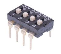 NDI-04HV APEM Interruttore DIP SPST A Basso Profilo PCB Passante 4 Vie 2.54mm