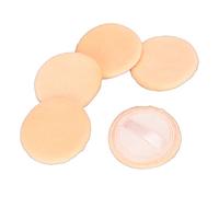 NDiyueAa Bignè per trucco per sfumature morbide, cotone premium, set 5 pezzi, 3 colori, lavabile, applicazione liscia, ipoallergenico (Arancia)