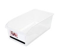 NDiyueAa Cestino organizer per cassetto del frigorifero, facile accesso, in plastica trasparente, ampia capacità, contenitore estraibile versatile per la della frutta