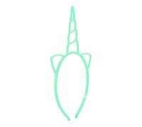 NDiyueAa Fermagli per capelli unicorno per bambini, ragazze, bambini piccoli, materiale ABS, 10 colori, bomboniere, design adorabile, accessori per capelli per bambini (Verde)