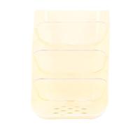 NDiyueAa Organizer da scrivania in plastica, Robusto Resistente all'Acqua Non Sbiadibile, per Ufficio Casa Scuola, Portapenne Porta Pennelli Trucco, Organizer da Tavolo con Ampio (Beige)
