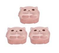 NDiyueAa Portaspugna di Bellezza, Custodia Trasparente a 4 Slot per Spugne per Trucco, Organizer Viaggio Portatile con Coperchio a Scatto per Gioielli e Piccoli Oggetti