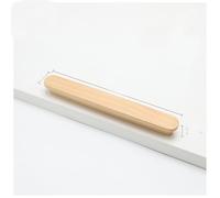 Ndjiloik 6 maniglie in legno per porte, armadi, cassetti, mobili, con 12 viti per armadi, uffici e cucine, distanza tra i fori 192 mm