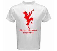 NDMUTREN Chateau Marmont Hollywood Hotel Men's White T-Shirt White S