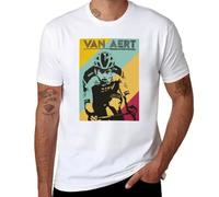 NDMUTREN wout Van aert Retro T-Shirt Quick Drying Shirt Graphics t Shirt Men Clothes White M
